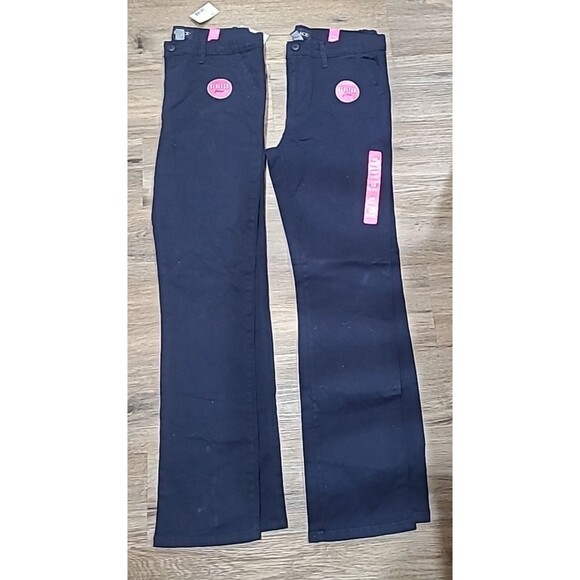 The Childrens Place Girls Stretch Slim Fit Navy Pants Size 16 -Set of 2 NWOT - Picture 1 of 4